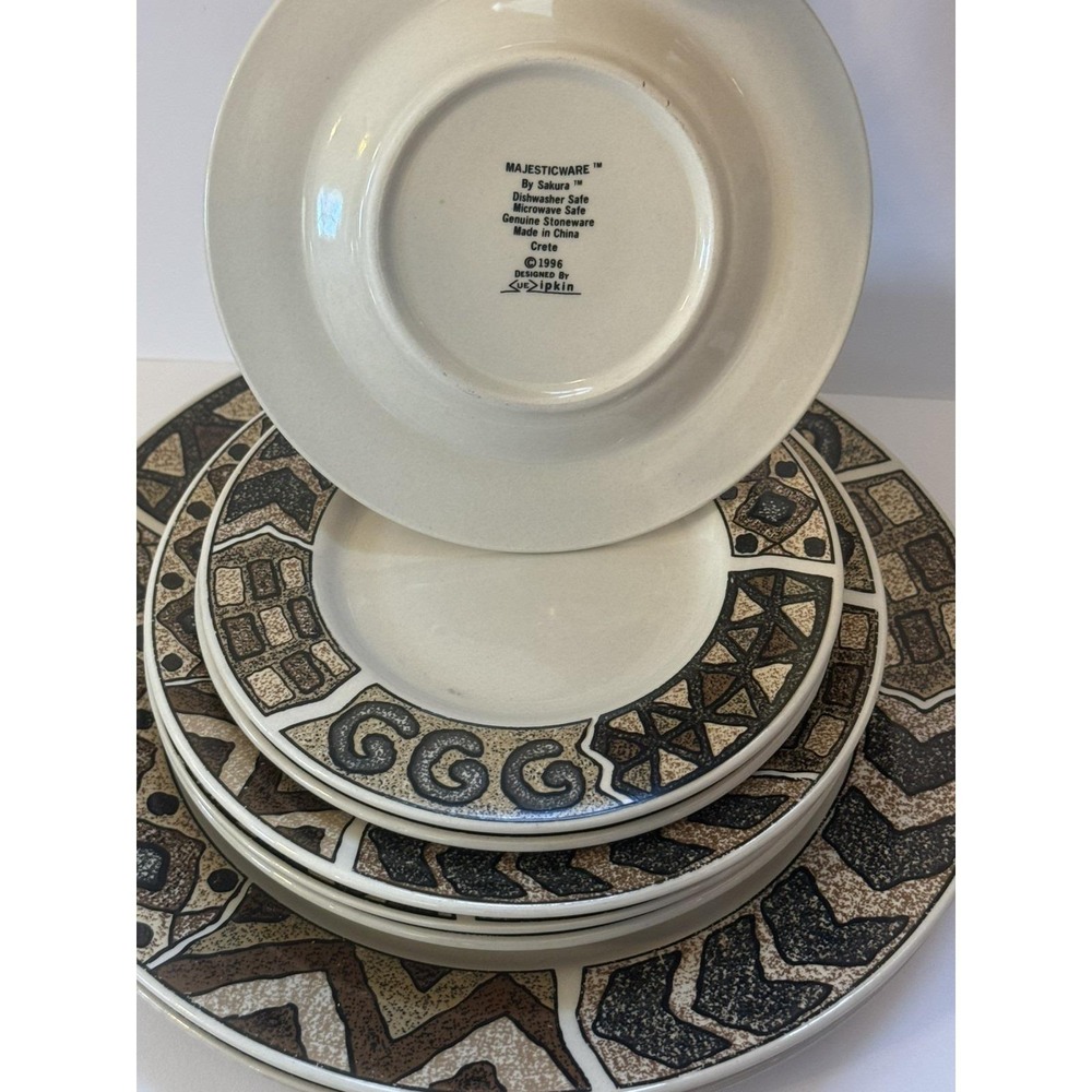 Majesticware Sakura Crate Stoneware Dinnerware Set 124Pc Vintage 1996 Zipkin - Picture 2 of 4